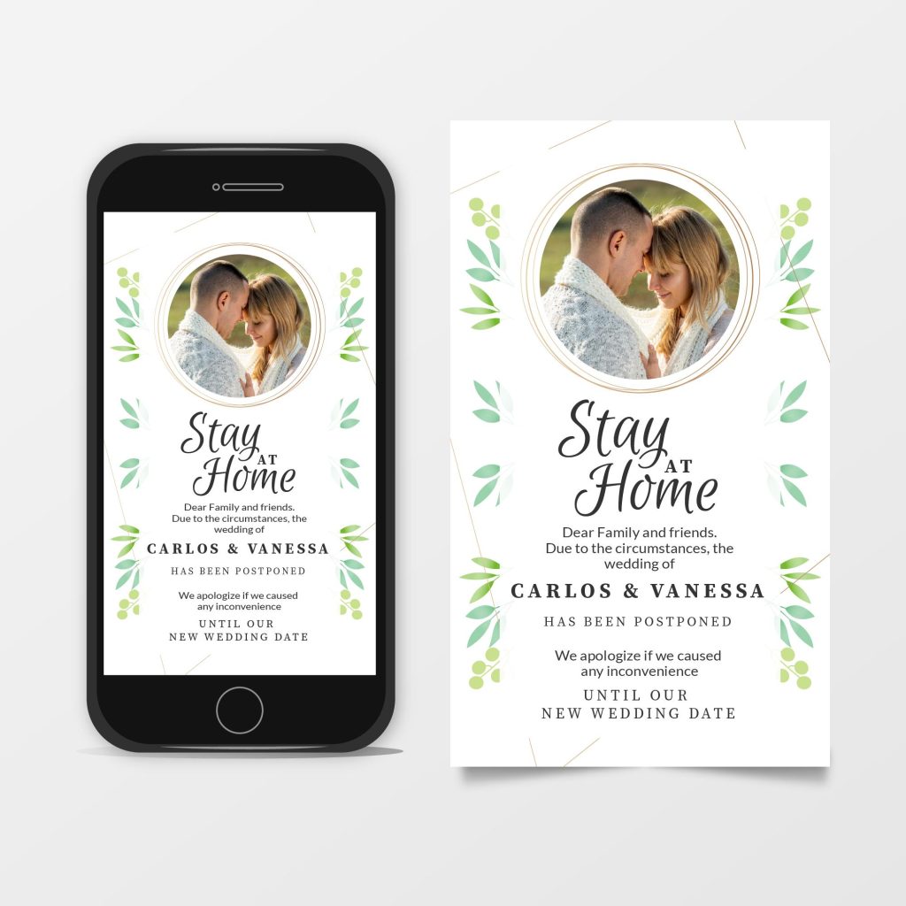 digital wedding invitation sample