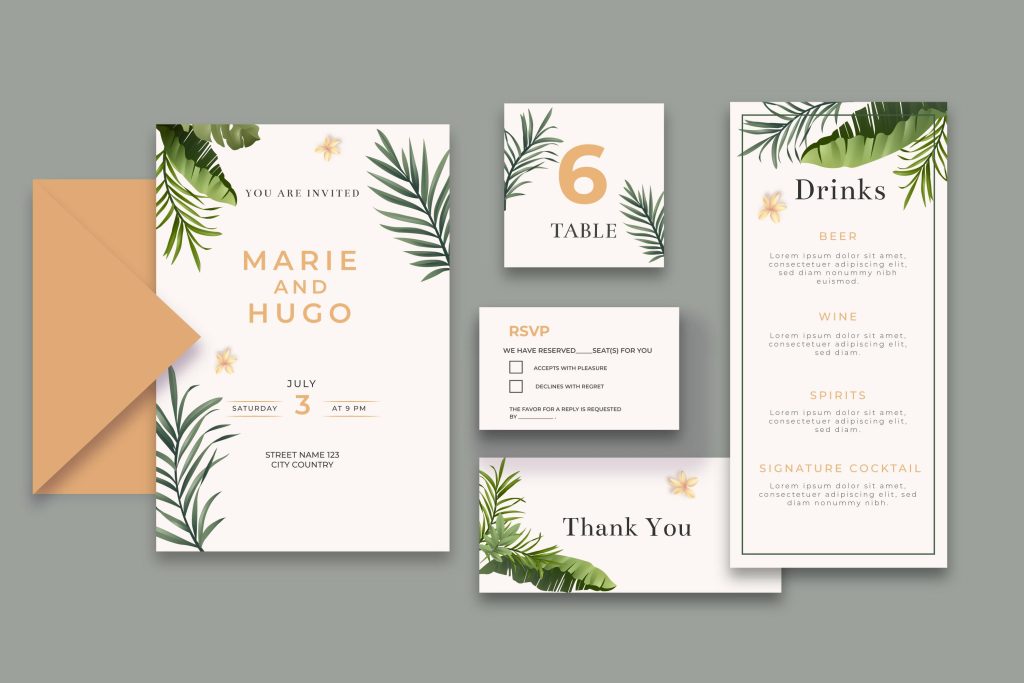 Modern Wedding Stationery