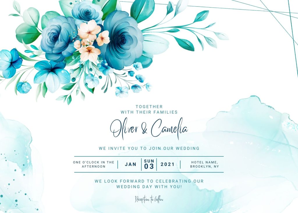 Watercolor Wedding Invitations