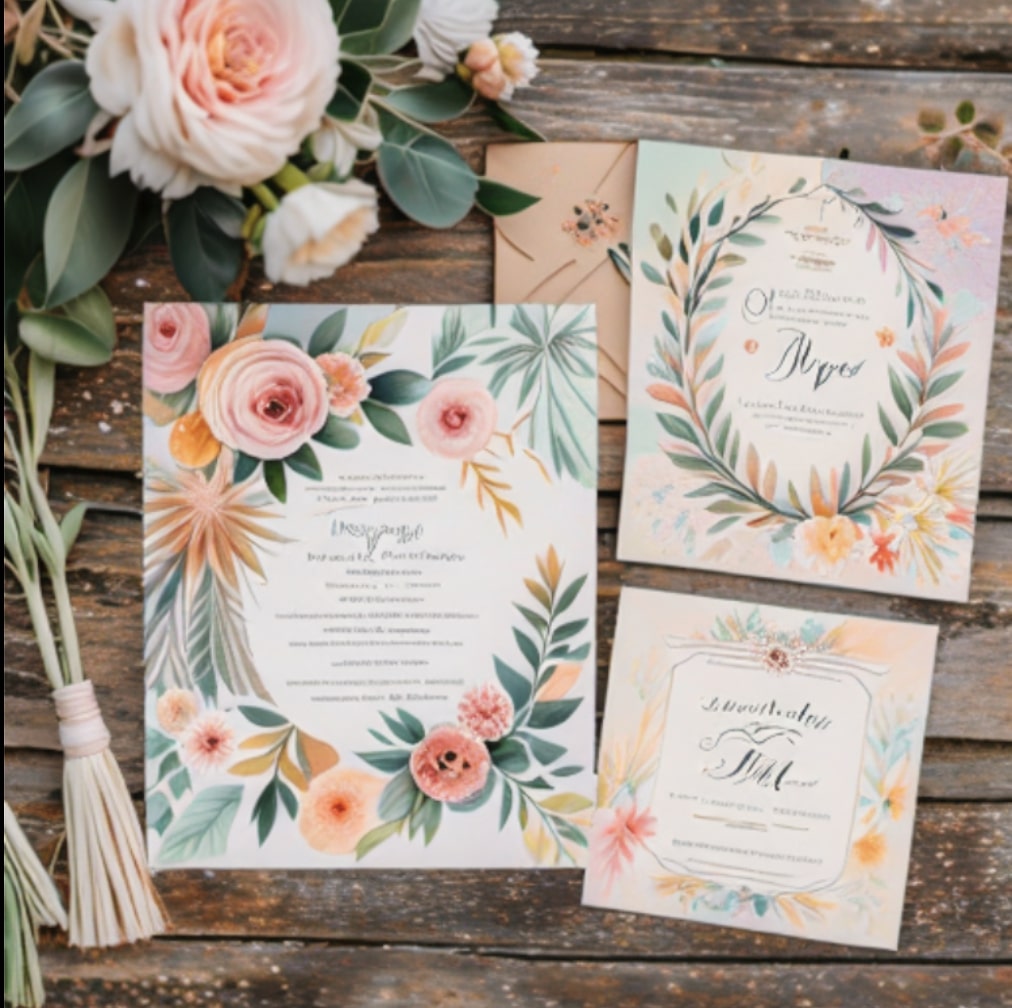 Boho Wedding Invitations