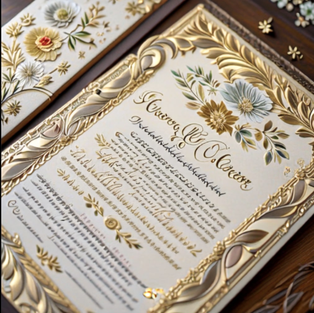 Vintage Wedding Invitation